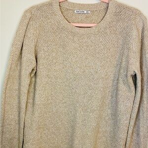 Pink Clover Cream Crew Neck Sweater